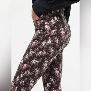 EUC J. Crew Point Sur Hightower Floral Print Skinny Pants
